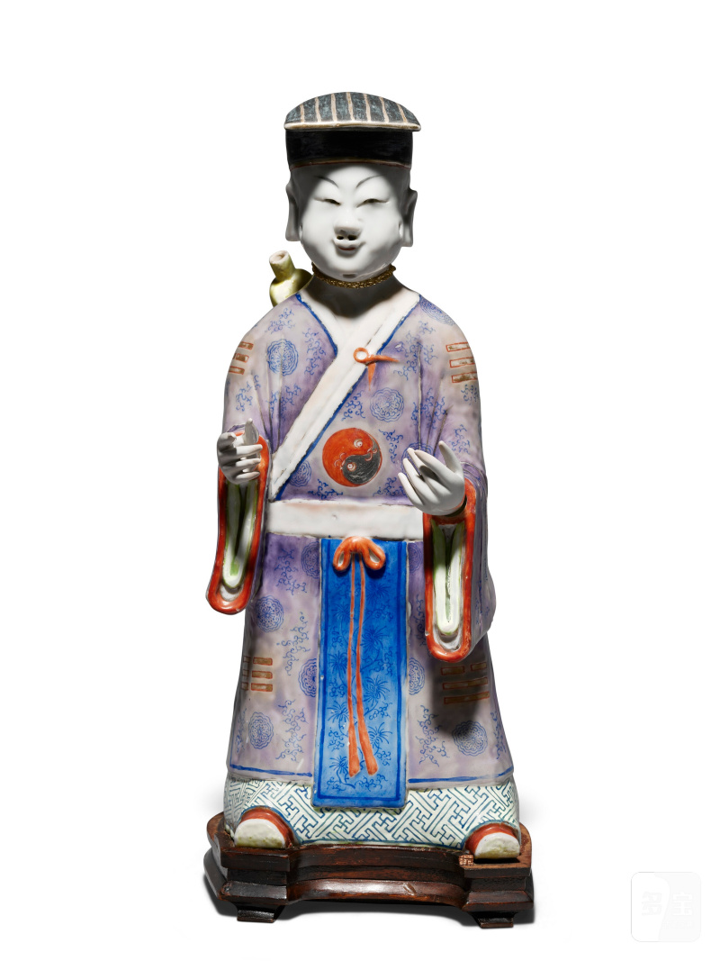 清十九世紀 粉彩神仙人物立像  CHINA, QING DYNASTY, 19TH CENTURY - 图1